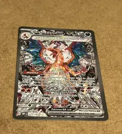 Pokemon TCG Charizard EX SV Obsidian Flames Sir Near Mint Card 223/197 - Image 1