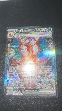 Pokemon TCG Charizard EX Sv03: Obsidian Flames Holo Card 223/197 Special - Image 1