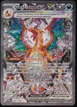 Pokemon TCG Charizard ex Sv03: Obsidian Flames 223/197 Holo Special Illustration - Image 1