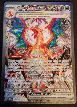 Pokemon TCG Charizard ex Sv03: Obsidian Flames 223/197 Holo Special Illustration - Image 1