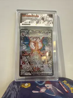 Pokemon TCG Charizard EX Card 223/197 Obsidian Flames - ACE 7 (PSA 7) - Image 1