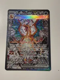 Pokemon TCG Charizard EX Card 223/197 Obsidian Flames Special Illustration Rare - Image 1