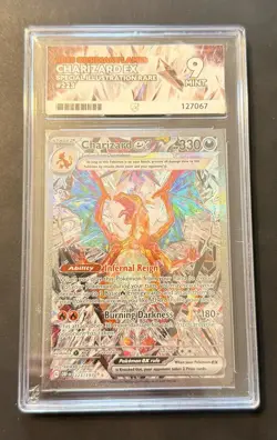 Pokemon TCG Charizard EX Obsidian Flames Holo Card 223/197 SIR-ACE 9 - Image 1