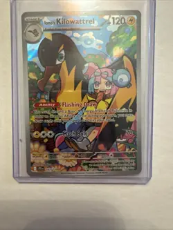 Pokemon TCG Iono's Kilowattrel Card Journey Together IR 163/159 - Image 1