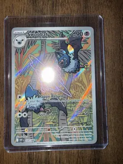 Pokemon Swoobat 120/086 White Flare Illustration Rare Holo TCG Card Ungraded NM - Image 1