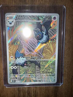 Pokemon Swoobat 120/086 White Flare Illustration Rare Holo TCG Card Ungraded NM - Image 2