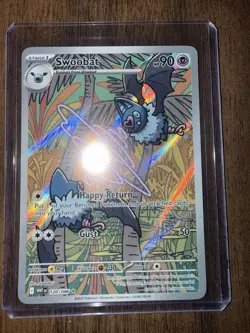 Pokemon Swoobat 120/086 White Flare Illustration Rare Holo TCG Card Ungraded NM - Image 3