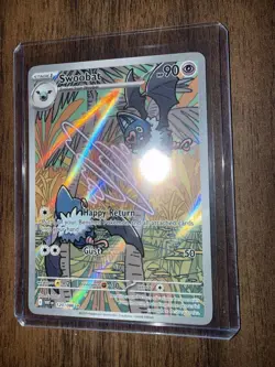 Pokemon Swoobat 120/086 White Flare Illustration Rare Holo TCG Card Ungraded NM - Image 5