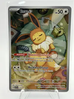Eevee SVP EN 173 Black Star Promo Full Art Holo Pokemon TCG Card NM - Image 2