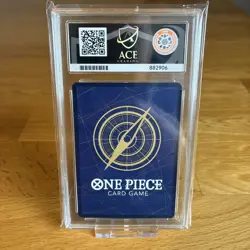 Monkey.D.Luffy P-043 (2nd Anniversary Stamped Promo) ACE 10 Graded Card - Image 2
