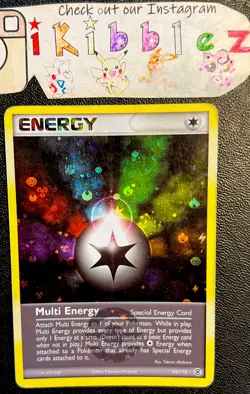 Multi Energy 103/112 MP Energy Holo Cool Swirl Ex Fire Red & Leaf Pokemon Card! - Image 2