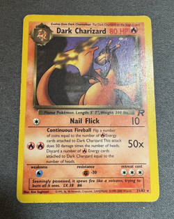 Dark Charizard 21/82 Team Rocket Set Rare Non-Holo Pokemon Card WOTC HP/DMG - Image 2
