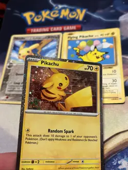 Pokemon PIKACHU Card Lot (3 Cards Shown In Photo) SWIRL* - Image 3