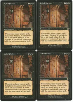 MTG Cabal Shrine x4 Odyssey Rare LP - Image 1