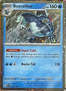 Baxcalibur Cosmos Holo Rare - 060/193 - Paldea Evolved Pokemon 2023 - Image 1