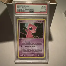 Pokemon Mew Holo Black Star Promo 040 Basic 50 HP PSA 8 2006 - Image 1