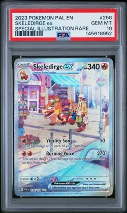 Pokemon Skeledirge ex Paldea Evolved Special Illustration Rare 258/193 PSA 10 - Image 1