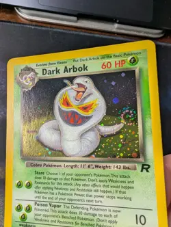 Pokemon Dark Arbok 2/82 Team Rocket Holographic Rare - LP Swirl - Image 3