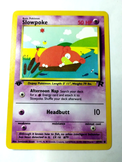 Pokemon TCG Slowpoke Team Rocket 67 Regular 1st Edition Common - Uncirculated - Image 1