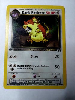 Pokemon Dark Raticate Team Rocket 51 Regular 1st Edition Common - Ubncirculated - Image 1