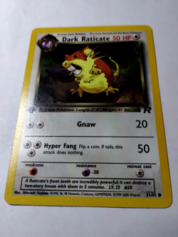 Pokemon Dark Raticate Team Rocket 51 Regular 1st Edition Common - Ubncirculated - Image 2