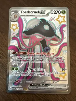 Pokemon Toedscruel ex 213/091 SV: Paldean Fates Shiny Ultra Rare Holo - Image 1