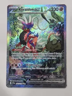 Koraidon ex 247/198 Special Illustration Rare Scarlet & Violet Pokemon TCG - Image 1