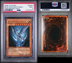 Yugioh 2008 Blue Eye White Dragon YAP1-EN001 PSA 9 LOW POP Anniversary Edition - Image 3