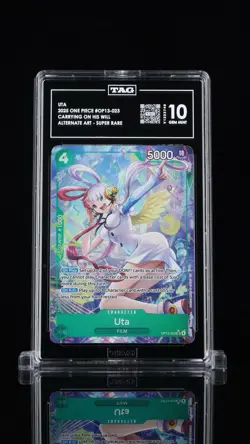 2025 One Piece Uta OP13-023 Alt Art TAG 10 - Image 1