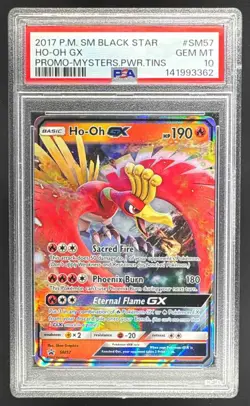 2017 Pokemon Sun Moon Mysterious Powers Promo #SM57 Ho-Oh GX PSA 10 141993362 - Image 1