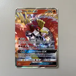 Pokemon TCG Cards Ho-Oh GX SM57 Black Star Promo Holo NM-M - Image 1