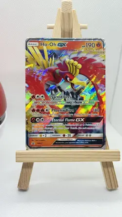Pokemon Card Ho-Oh GX SM57 Sun & Moon Black Star Promo NM - Image 4