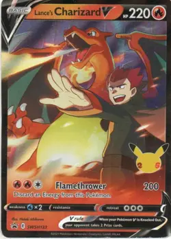 Pokemon: SWSH: Sword & Shield Promo Cards: Holofoil Lance's Charizard V: MP Con - Image 1