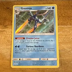 Greninja 9/18 - Holo Rare - Detective Pikachu Pokemon Card - Image 1