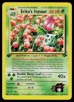 Pokemon Card - Erika's Ivysaur Gym Challenge 41/132 Uncommon 1st Edition - Image 1