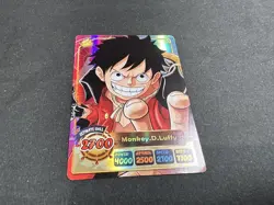 One Piece Monkey D Luffy Holo Card Game Art Trading Holographic - Image 1