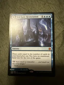 Magic: The Gathering Zendikar Rising Sea Gate Restoration & Sea Gate Reborn Blue - Image 1