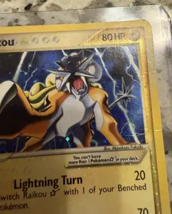 Pokemon Unseen Forces - Raikou Gold Star 114/115 - Holofoil - LP - Image 3