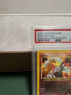 2001 TCG Pokemon Movie 3 Promo #34 Entei Reverse Foil PSA 5 EX - Image 2