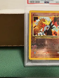 2001 TCG Pokemon Movie 3 Promo #34 Entei Reverse Foil PSA 5 EX - Image 5