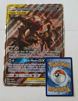 Jumbo UMBREON & DARKRAI GX Tag Team Pokemon Holo Full Art Promo SM241 🌟 LP/NM - Image 1