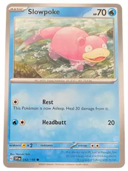 Slowpoke 042/198 Scarlet & Violet Pokemon TCG Card 2023 Free Postage - Image 1