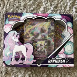 Pokemon TCG SWORD & SHIELD GALARIAN RAPIDASH V BOX *BRAND NEW & FACTORY SEALED* - Image 1
