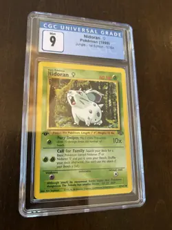 1999 POKEMON JUNGLE 1ST EDITION #57 - NIDORAN CGC 9 - Image 1