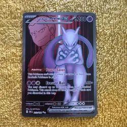 Pokemon TCG Team Rockets Mewtwo EX 213/182 Full Art Destined Rivals - Image 1
