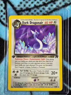 Pokemon TCG Dark Dragonair Team Rocket 1st Edition 33/82 60HP Uncommon - Image 1