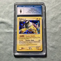 Pokemon Secret Wonders Cracked Ice Holo Raikou 16/132 CGC 9 - Image 1