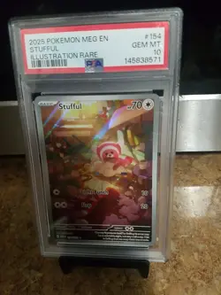 2025 Pokemon Meg En Stufful Illustration Rare Psa 10 - Image 1