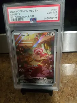2025 Pokemon Meg En Stufful Illustration Rare Psa 10 - Image 3