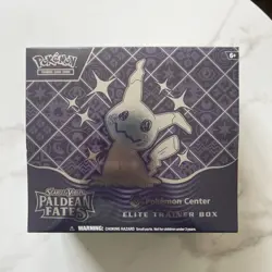Paldean Fates Pokemon Center Elite Trainer Box ETB (Small Tear) - Image 1